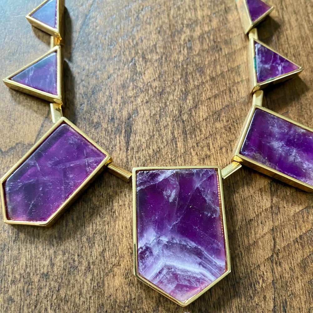 House of Harlow Real Amethyst Necklace - Picture 4 of 8